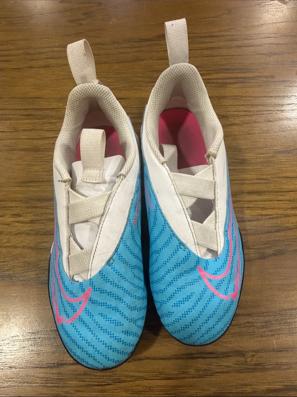 Nike Kids Blue and Pink Slip-On Sneakers